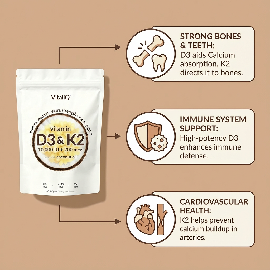 Advanced Vitamin D3+K2 - 10000 IU