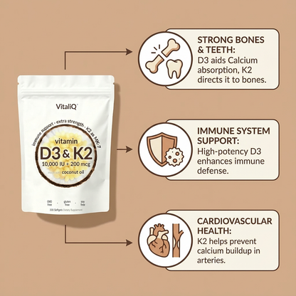 Advanced Vitamin D3+K2 - 10000 IU