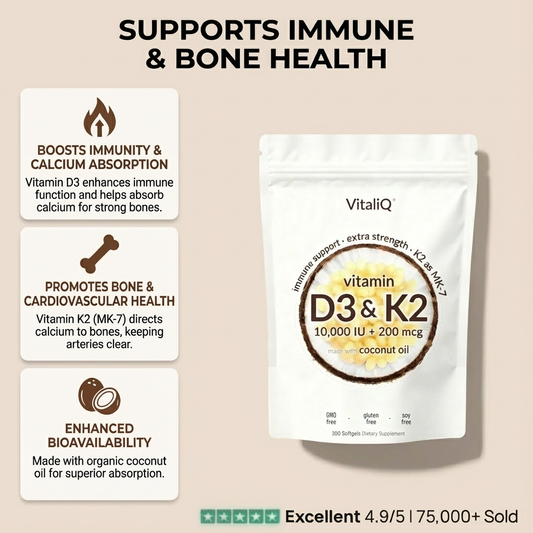 Advanced Vitamin D3+K2 - 10000 IU