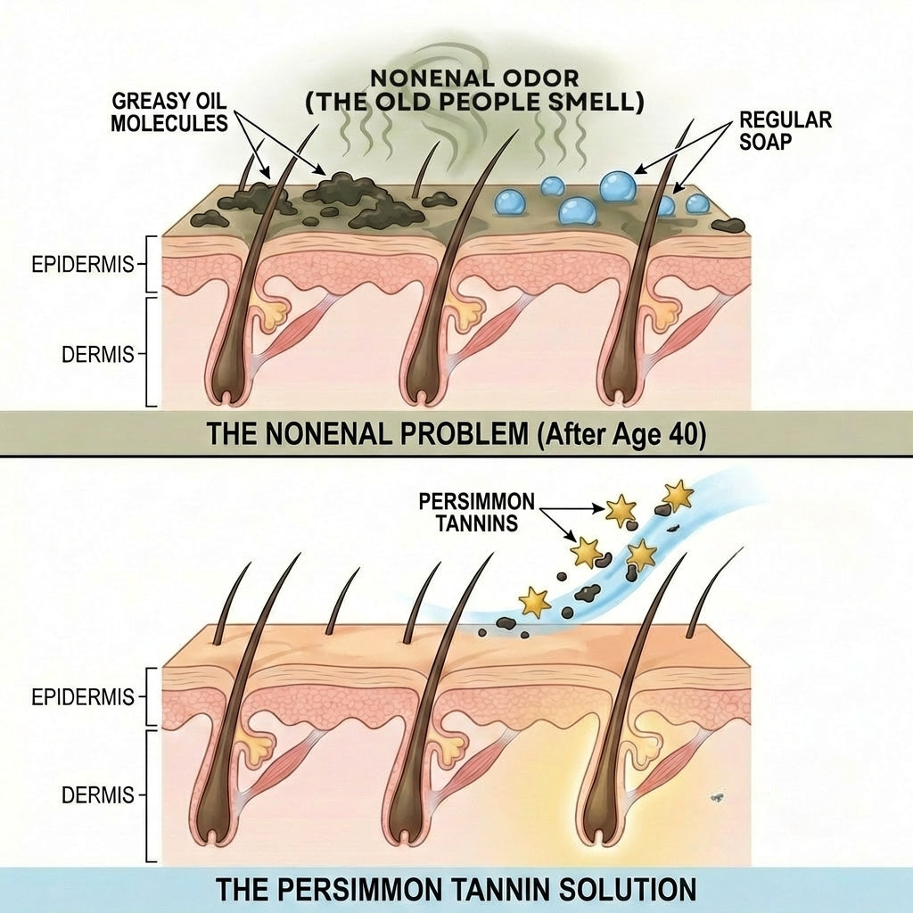 Japanese Persimmon Soap - Anti Nonenal Odour