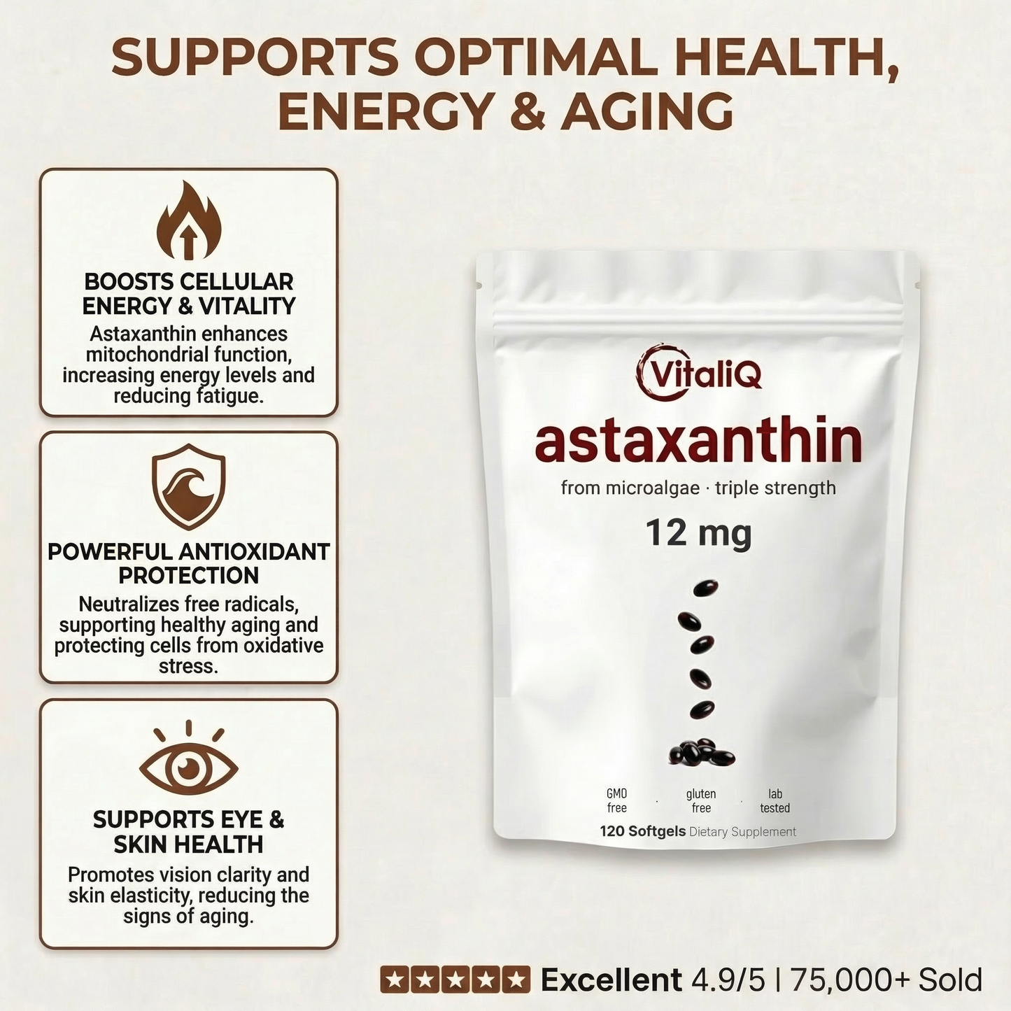 Pure Astaxanthin with MCT oil
