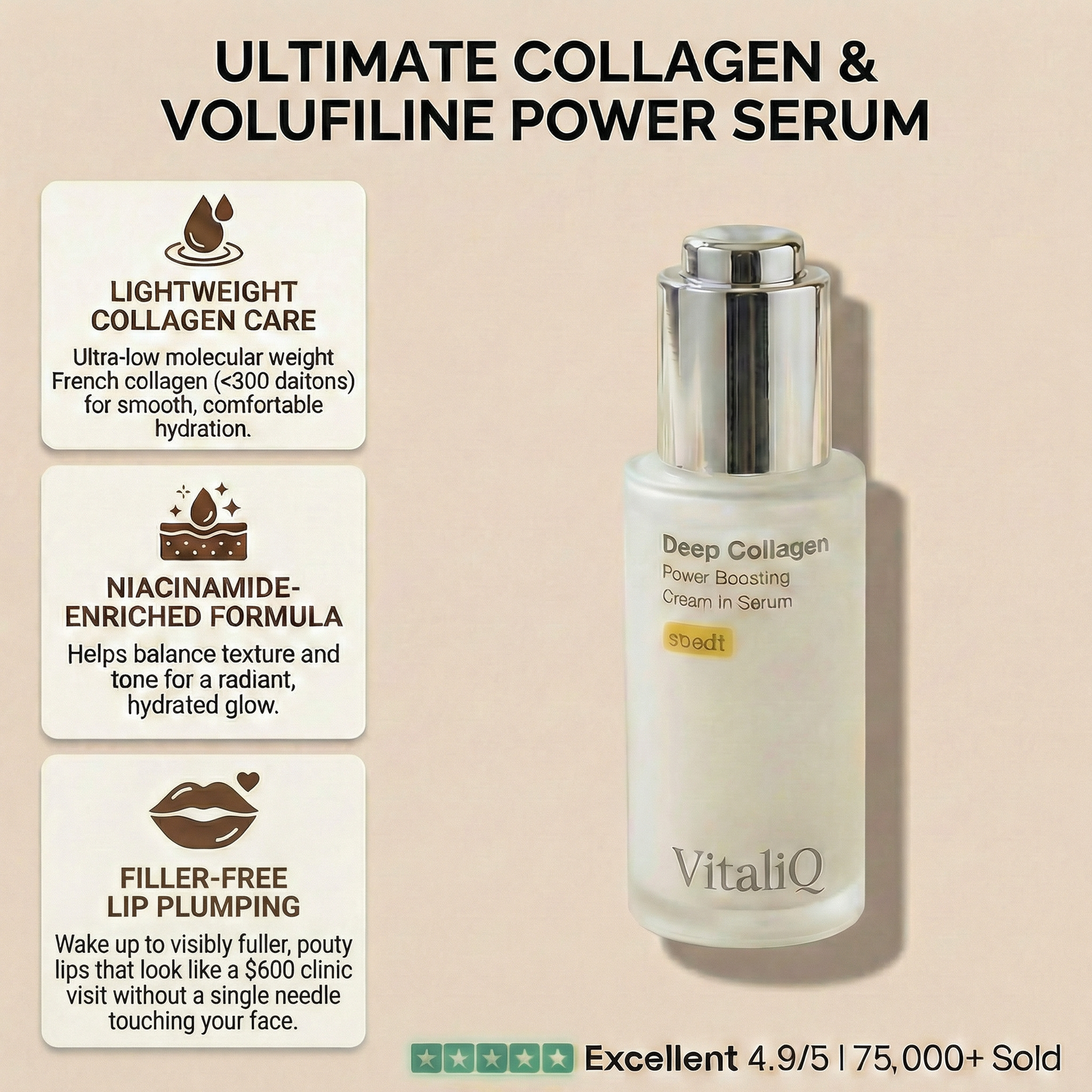 Korean Deep Collagen X Volufiline Serum