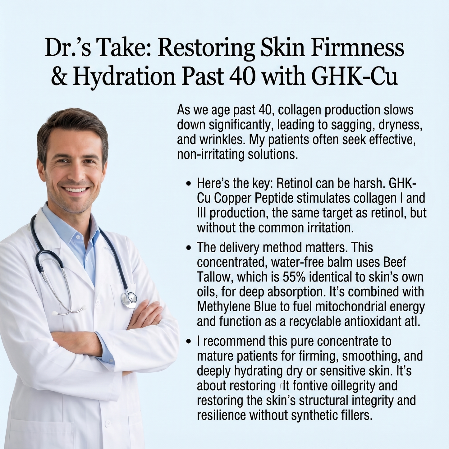 Copper Peptides GHK-Cu Beef Tallow