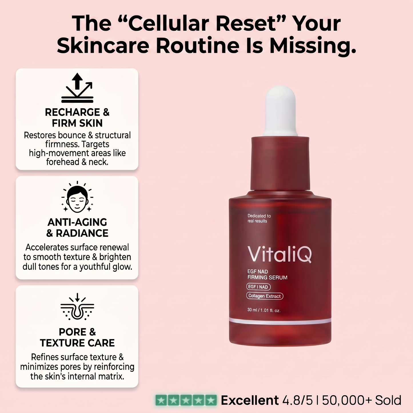 VitaliQ NAD EGF Firming Serum