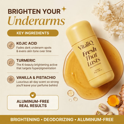 Warm Vanilla Deodorant with Kojic & Turmeric