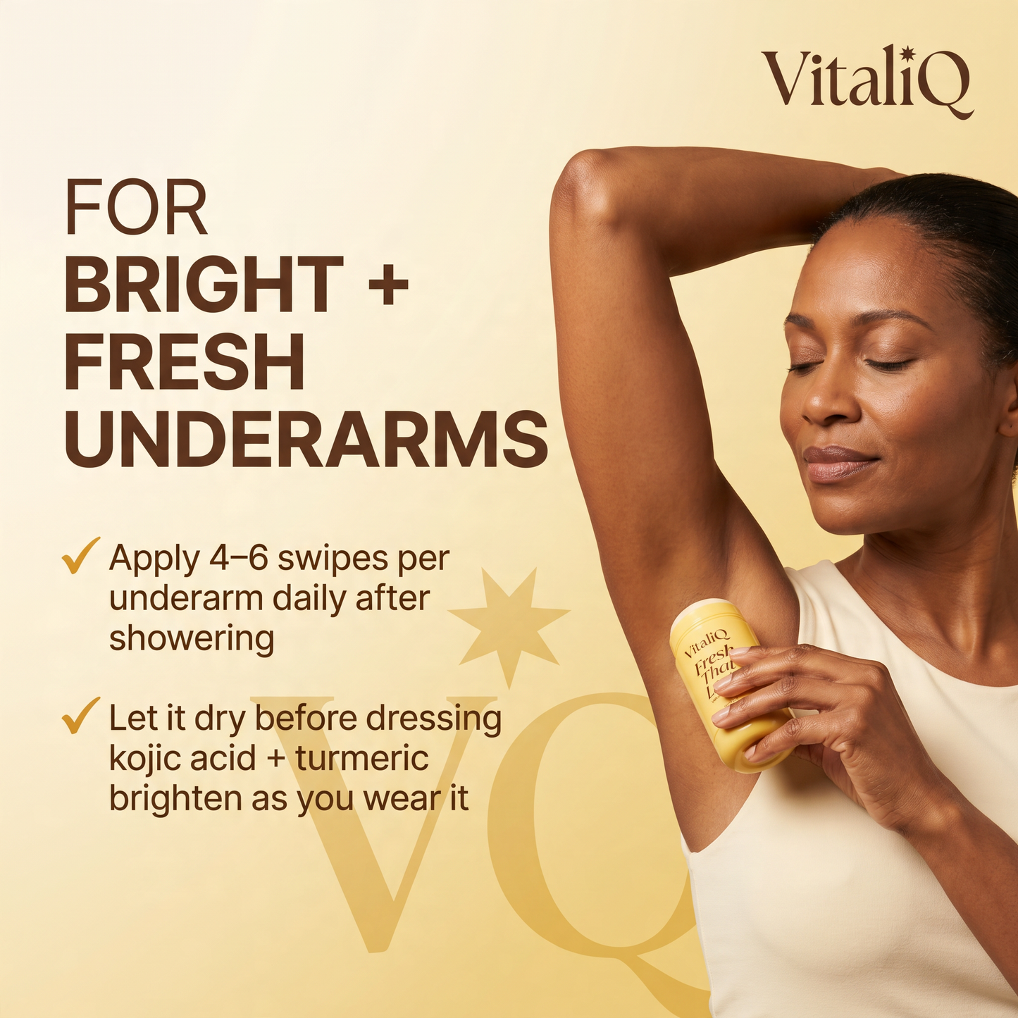 Warm Vanilla Deodorant with Kojic & Turmeric